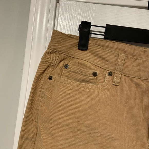 L.L. Bean Size 12P Beanflex Favorite Fit Straight Leg Khaki Corduroy Pants - Picture 3 of 12